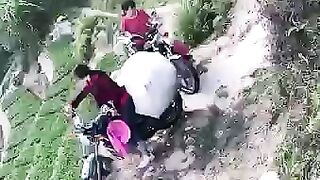 This mountain road looks quite difficult to ride in