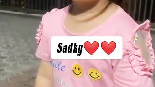 Cute baby angry