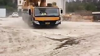Crane working in Pakistan