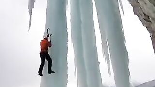 Who else wants to try ice climbing after watching this