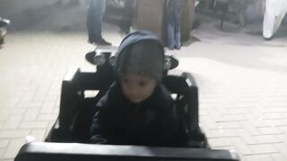 Riding a jeep