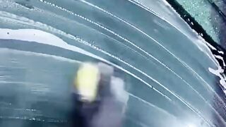 Automotive Oil Film Cleaning Brush Windshield Car Glass