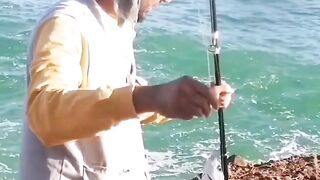 Fish man fishing