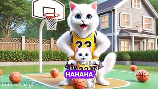 NB Player Dad Cat lost life - Kitten takes Revenge! #cat #cute #catlover #catvideos #cutecat #aicat