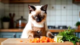 Cats Cooking in the Kitchen