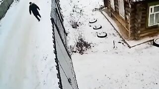 Storming the gate.