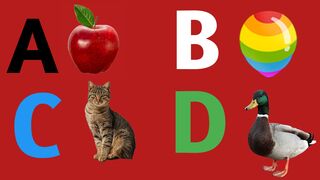 Kids animation  A b c letter with pictures| full A to Z