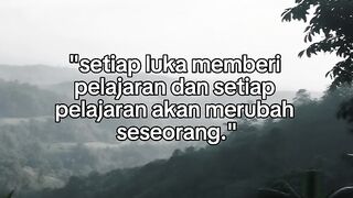 Wounds and lessons - Luka dan pelajaran