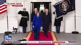 Biden, Trump leave pre-inauguration tea at White House