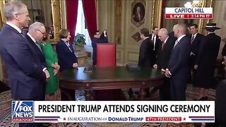 President Trump calls Biden last-minute pardon's 'unfortunate' in signing ceremony