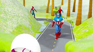 Weird Cars Crossing Two Giant Slap Hands in Bollards