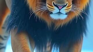 Lion vs tiger . Animals fight