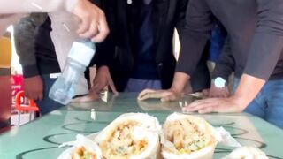 Funny shuwarma Flip challenge ????