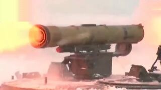 Russian and Belarusian military forces fire missiles in joint tank drills