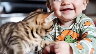 Cat and kids