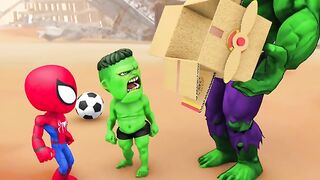 Bad father with son toy friends