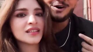 Kinza Hashmi with Indian Bigg Boss winner Munawar Faruqui #kinzahashmi #munawarf.mp4
