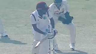 Twice given, twice overturned on review ???? Sajid making the ball turn sharply ⚡.mp4