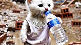 Cat suffering