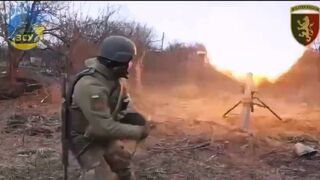 Ukrainian mortar eliminates group of Russian invaders