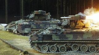Ukrainian tank assault on Russian trenches