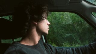 A Man Driving