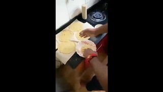 Making Paratha ????,Makki ki Rotii????