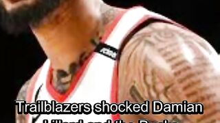 Trail Blazers shock Damian Lillard and the Bucks #shorts #trailblazers #damianlillard #bucks  #nba #basketball