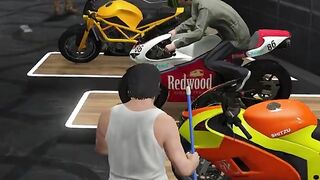 MICHAEL CHEAT SHOWROOM OWNER & STEAL LUXURY BIKE! #shorts