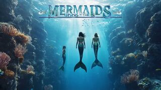 Mermaids: Magical world in the crystal clear waters.