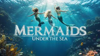 Mermaids: Magical world in the crystal clear waters.