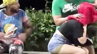 Fake head prank pensó que era real ????_???? #funny #humor #prank.