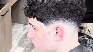 Men's haircut and beauty