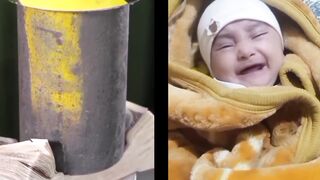 Cute baby reaction #cute #kids