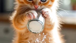 "Cupcakes in Danger… Chef cat Takes Over the Kitchen!"