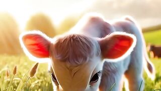 A Mother Cow ???? Fights a Lion ???? for Her Babies | Viral AI Animal Shorts & Trending Short Videos