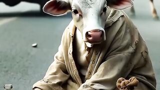 Beautiful story of a poor cow ???? #ai  #shorts #viralshort #cow