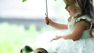 Cute Moments Between Kids and Their Tiny Friends #cute#baby#AI#fyp#viral#b