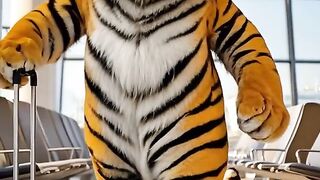 Today,Brother Tiger comes to pick up the Baby Tiger.