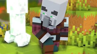 Pillager Encounters Herobrine on the Villager map⌚⚡