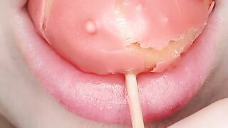 asmr my kissing lips Chocolate Unicorn Gummy | asmr mukbang