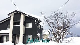 Top 10 Roof Snow Removal Fails & Win_ Funny Snow Fails_ Snow Falling on Head and Cars