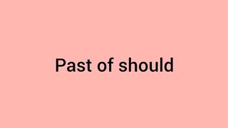 use of should have+v3