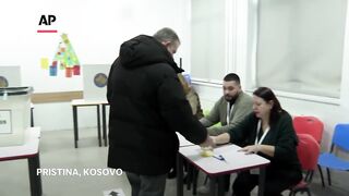 Early votes cast in Kosovo capital in parliamentary election set to be key test for prime minister.