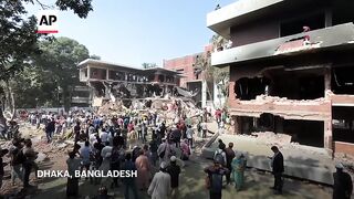 Bangladesh warns stern action after house where independence was declared is razed.