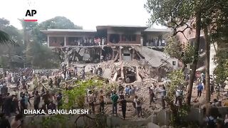 Bangladesh protesters continue to demolish Sheikh Hasina’s family home.