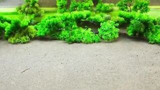 DIY mini Farm Diorama with house for Cow,Pig _ Mini Hand Pumb Supply Water Pool for animals #20.