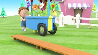 Learning Colors for Children with Little Baby Watering Plants Color Flowers 3D Kids Fun Educational