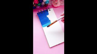 Easy Sky Painting for Beginners art painting