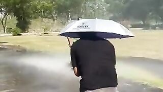 shot using artificial rain